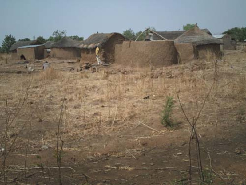 Habitations dans la région de la savane au Togo