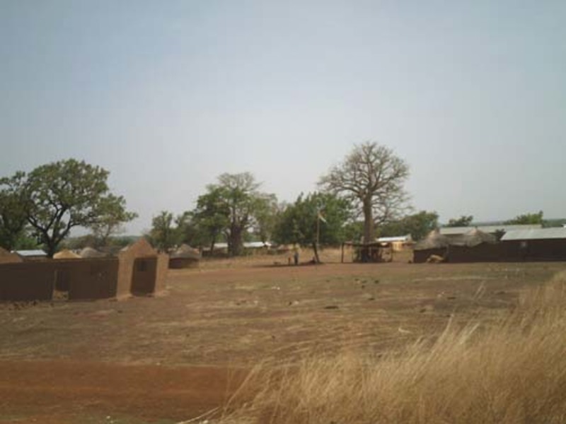 Habitations dans la région de la savane au Togo
