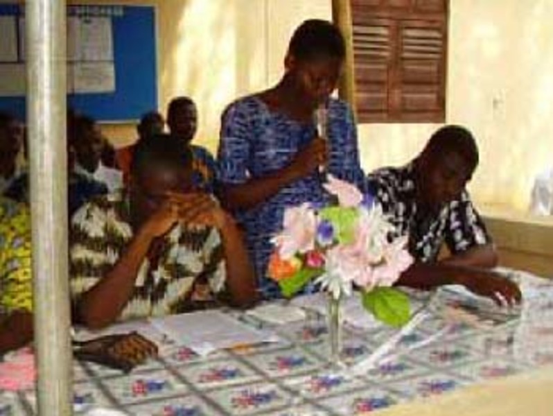 Les exposants: AJAVON Edem Joël, HONKPO Akouvi et ABALO Yao Ogouki